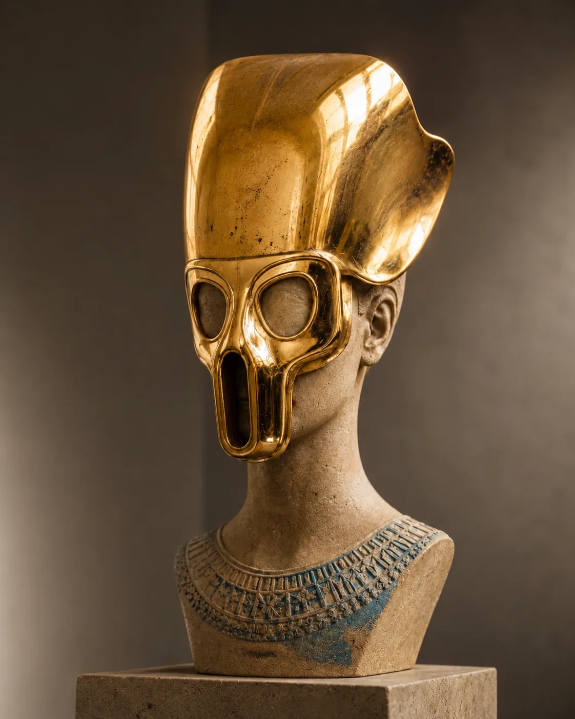 ベネチアンマスクMagnificient Nefertiti Gold Gold Nefertiti Mask / Craig Guinan