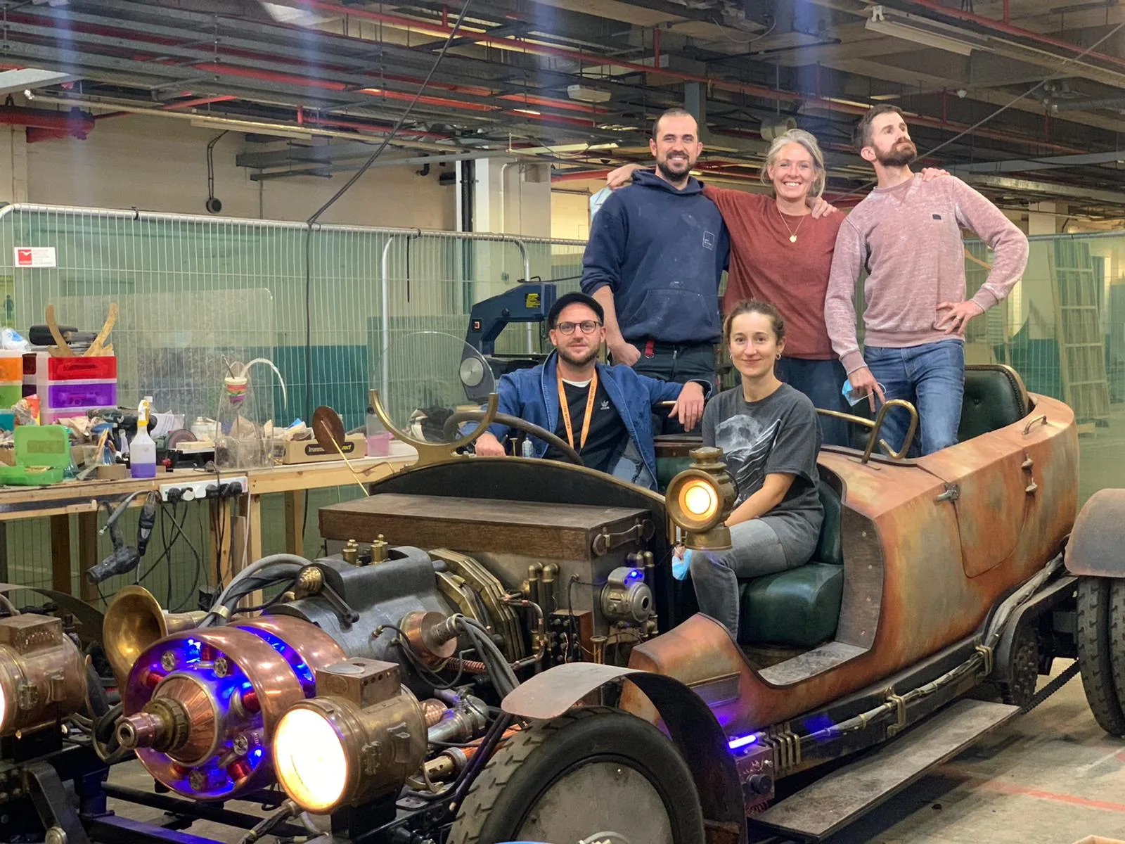 Build team with action vehicle